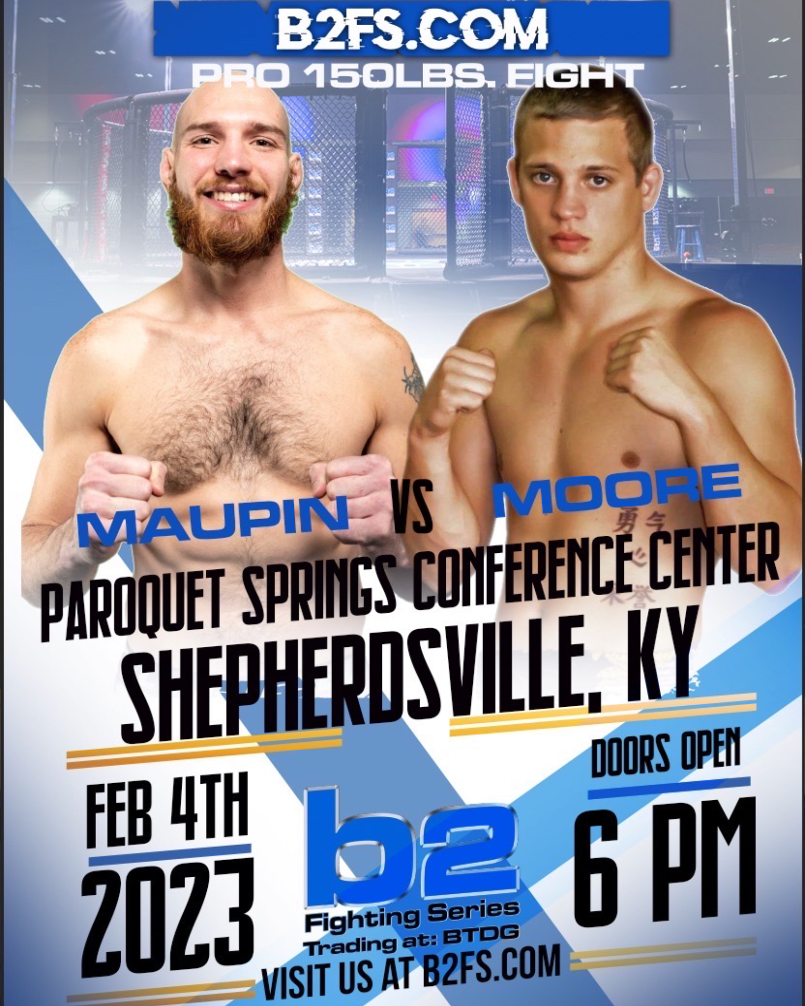 B2 Fighting Series 178: Shepherdsville, KY Live on Combat Sports Now