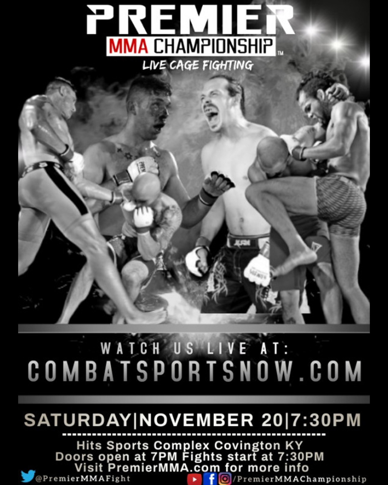 Watch Premier MMA Championship 17 on Combat Sports Now