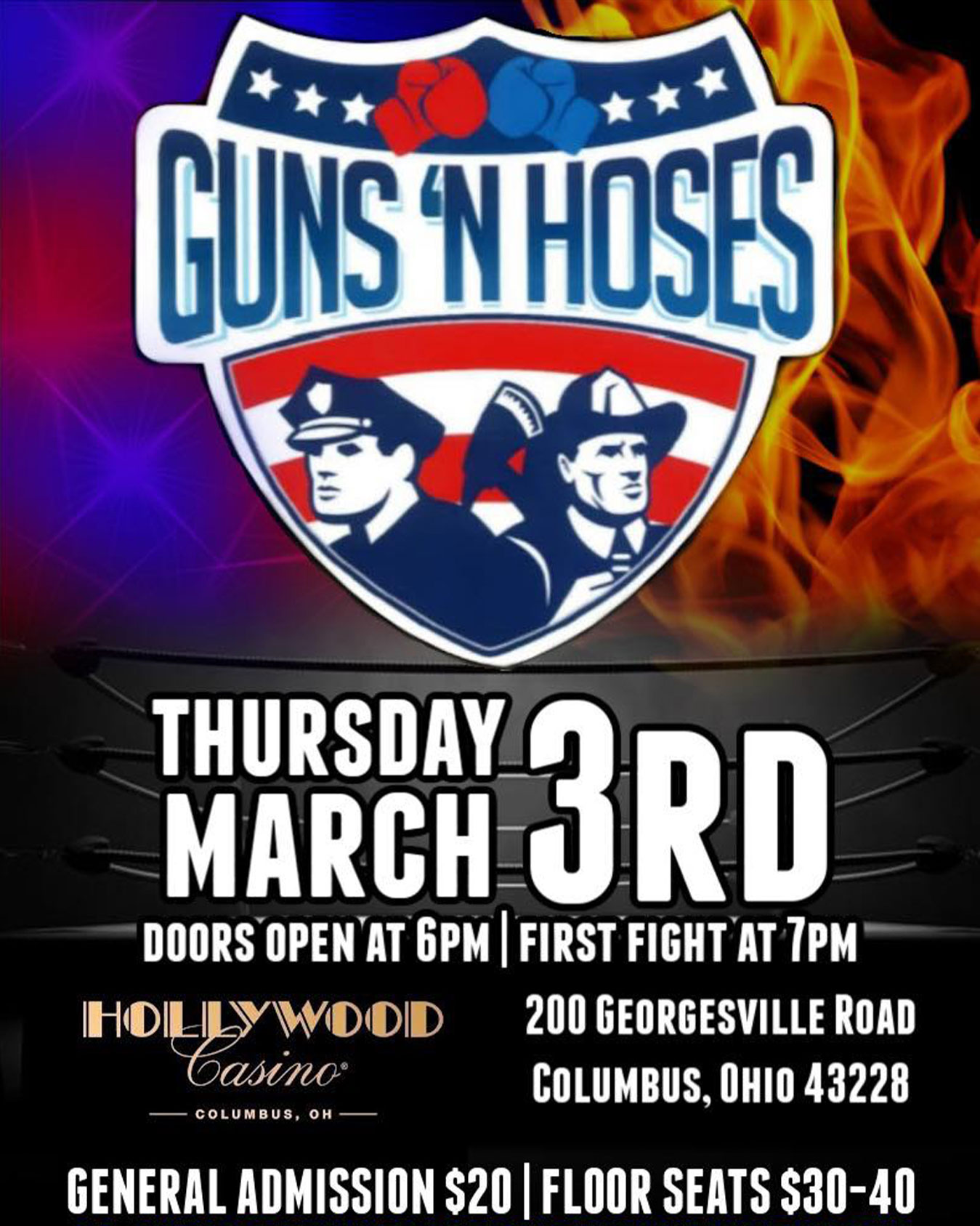 Guns and Hoses Boxing 2022 Live on Combat Sports Now
