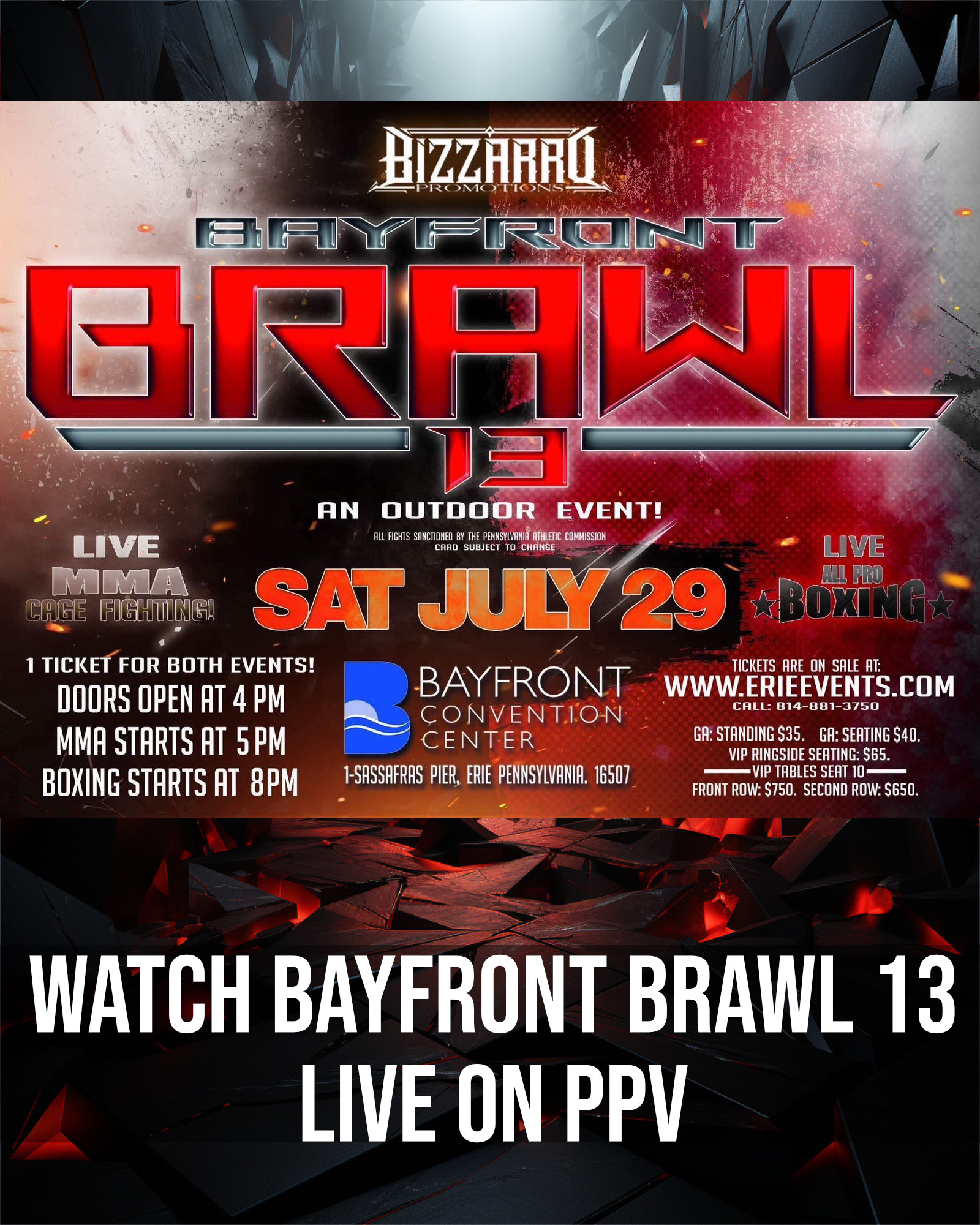 Bayfront Brawl 13 Live on Combat Sports Now