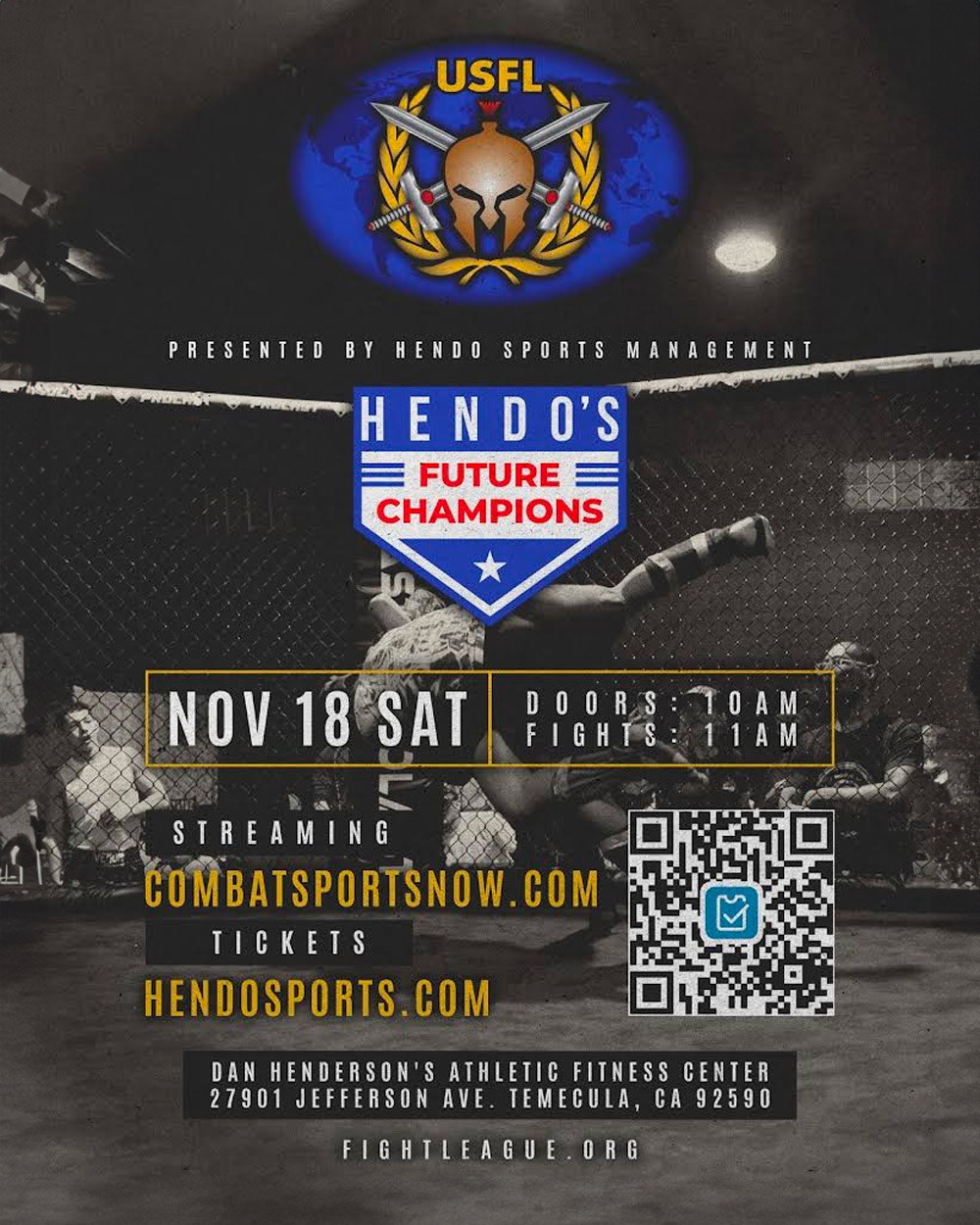 Hendo’s Future Champions Live on Combat Sports Now