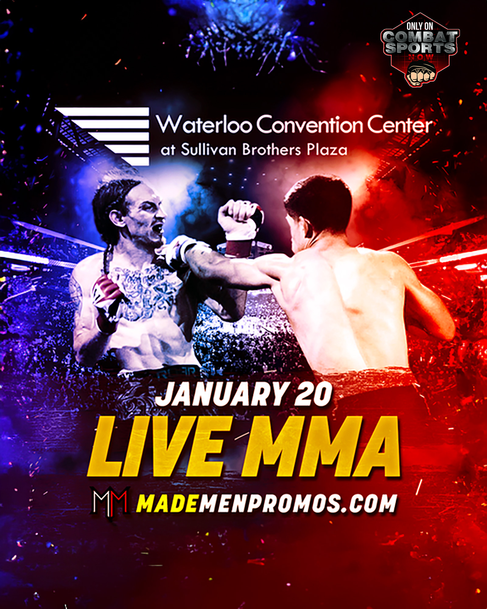 Watch Live MMA at Waterloo Convention Center on Combat Sports Now