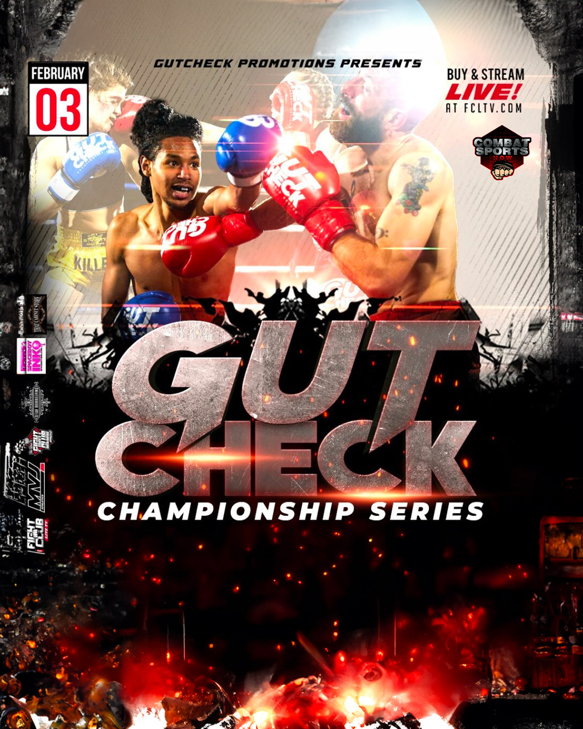 FCLTV Presents Gut Check Promotions Championship Series 2 Live on Combat Sports Now