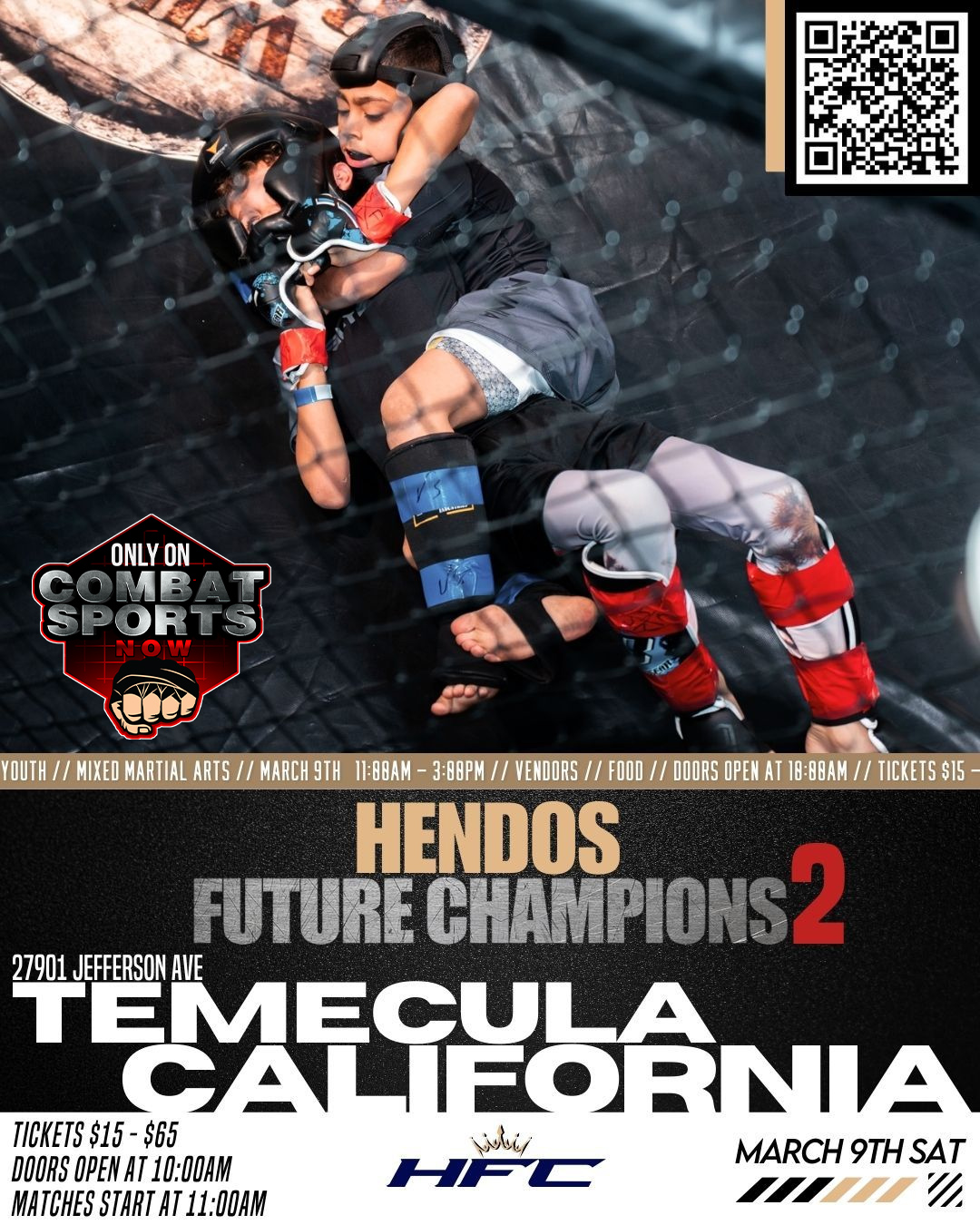 Hendos Future Champions 2 Live on Combat Sports Now