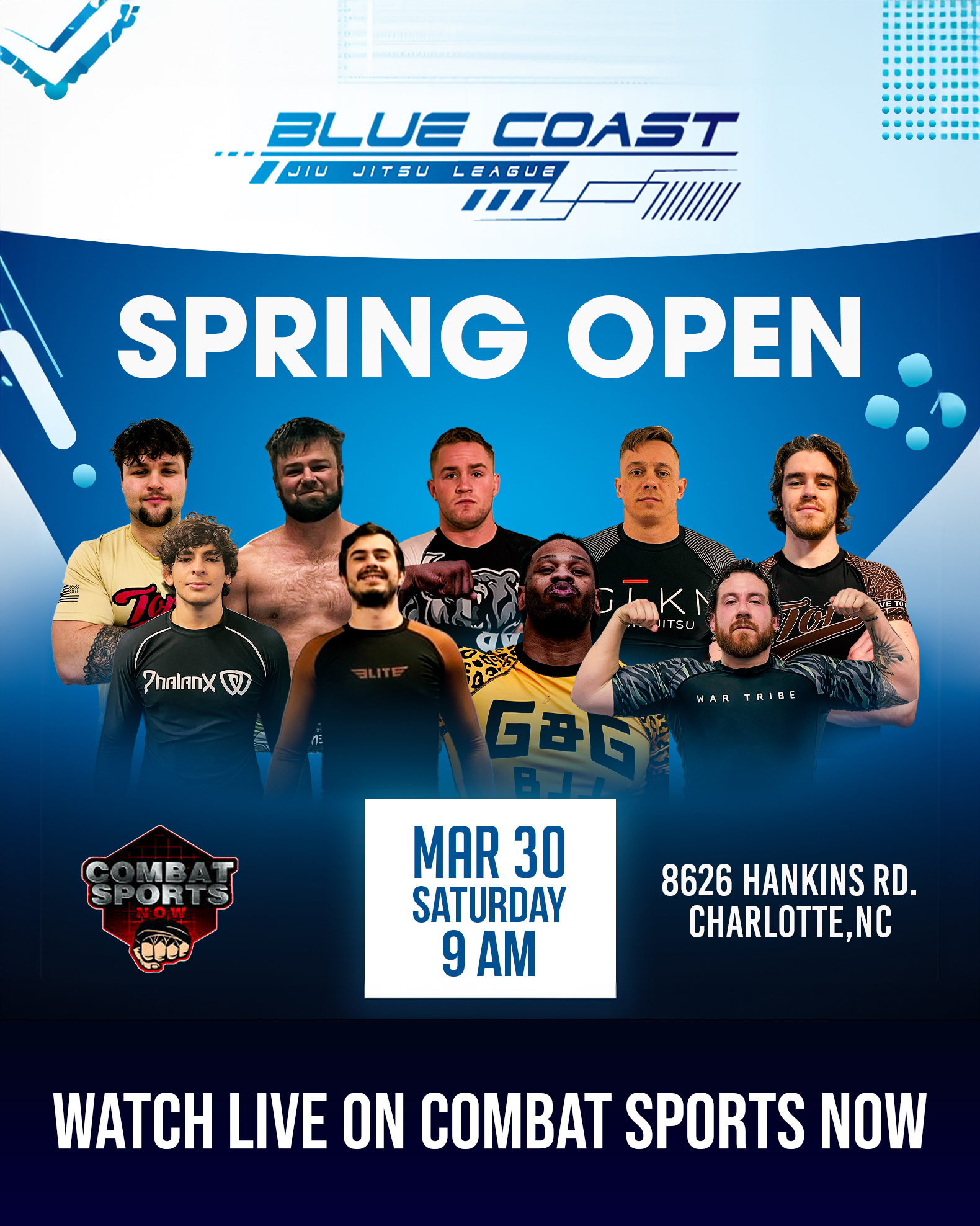 Watch Blue Coast BJJ League Spring Open on Combat Sports Now