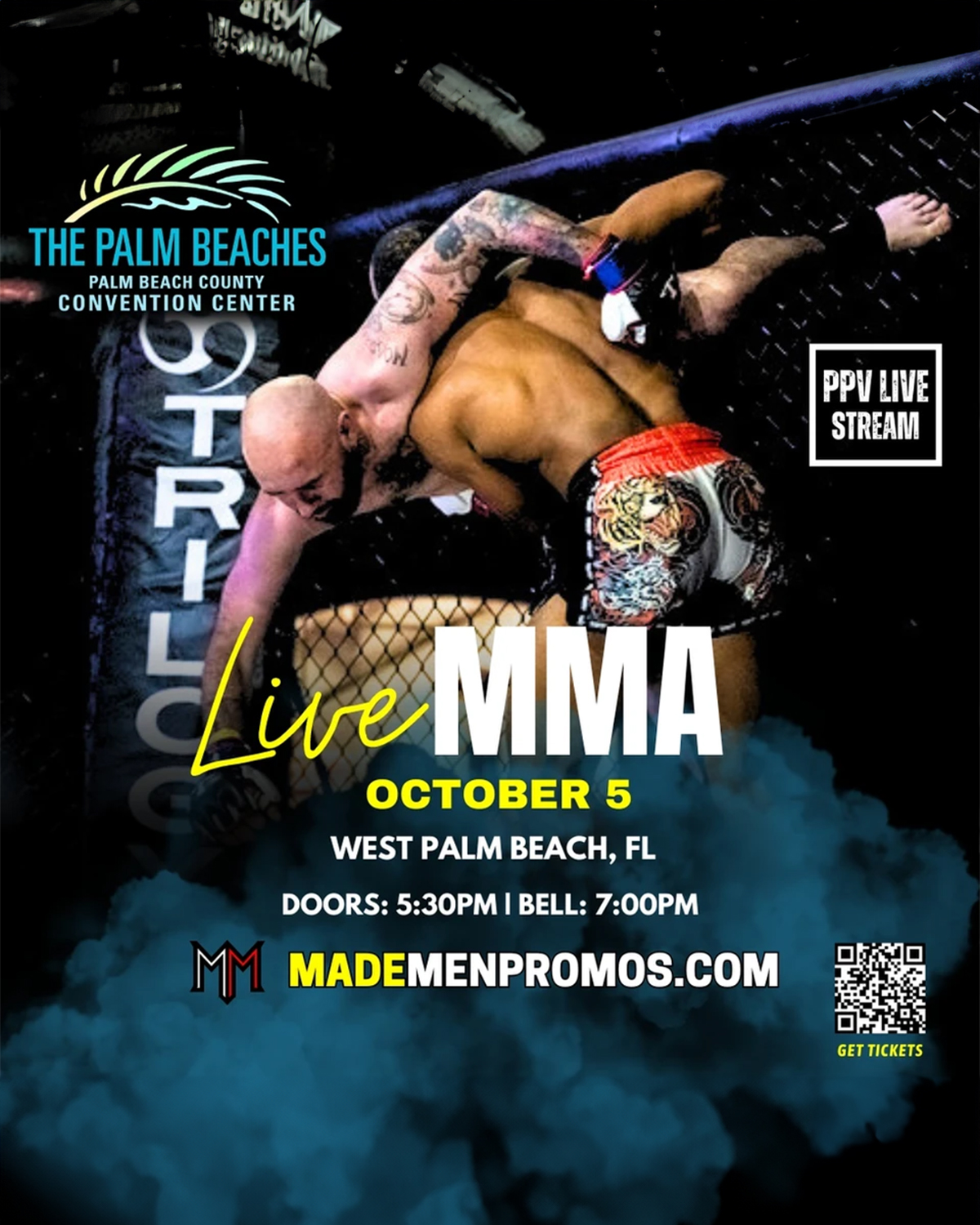 Live MMA at Palm Beach County Convention Center Live on Combat Sports Now