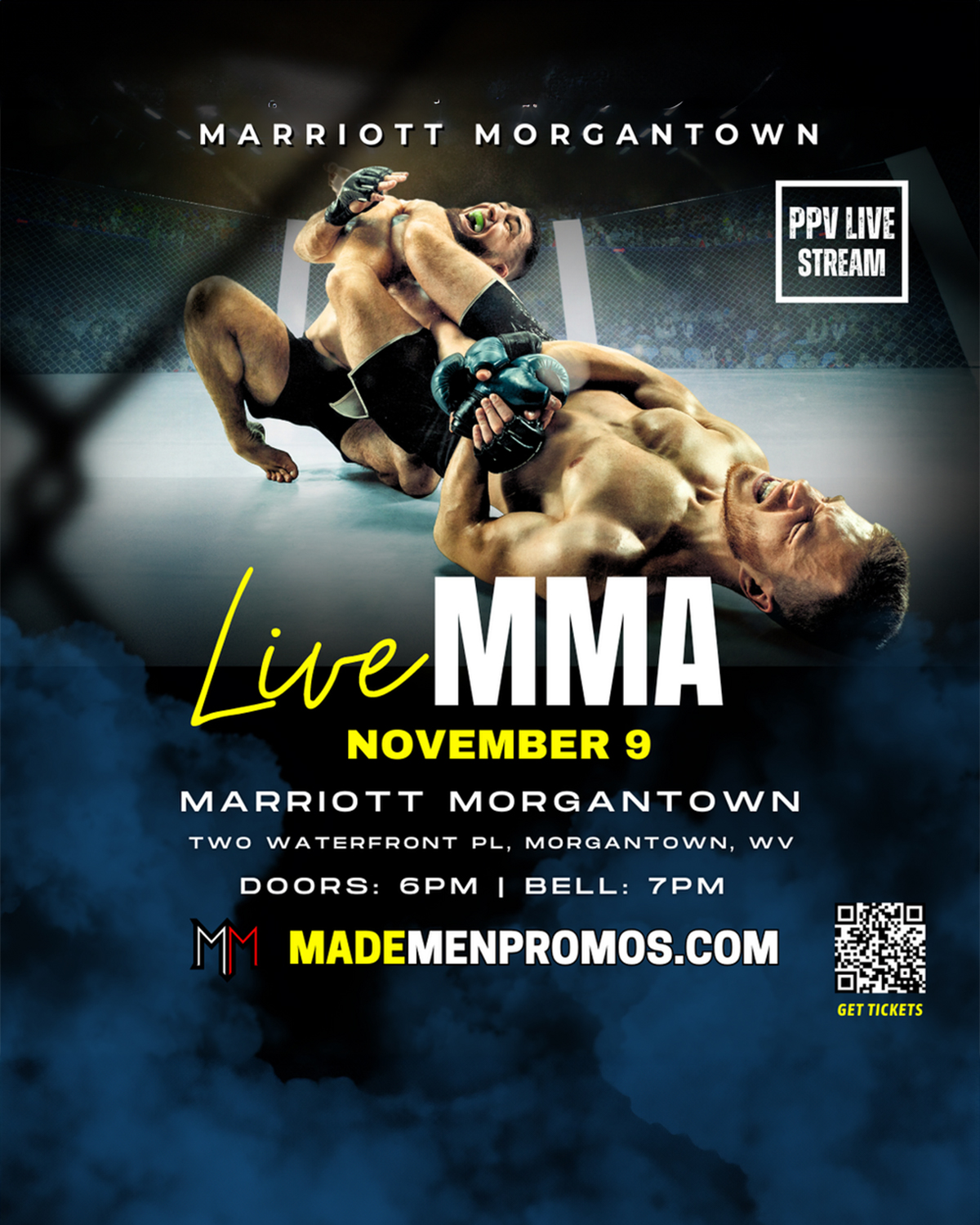 Live MMA at Marriott Morgantown 4 Live on Combat Sports Now