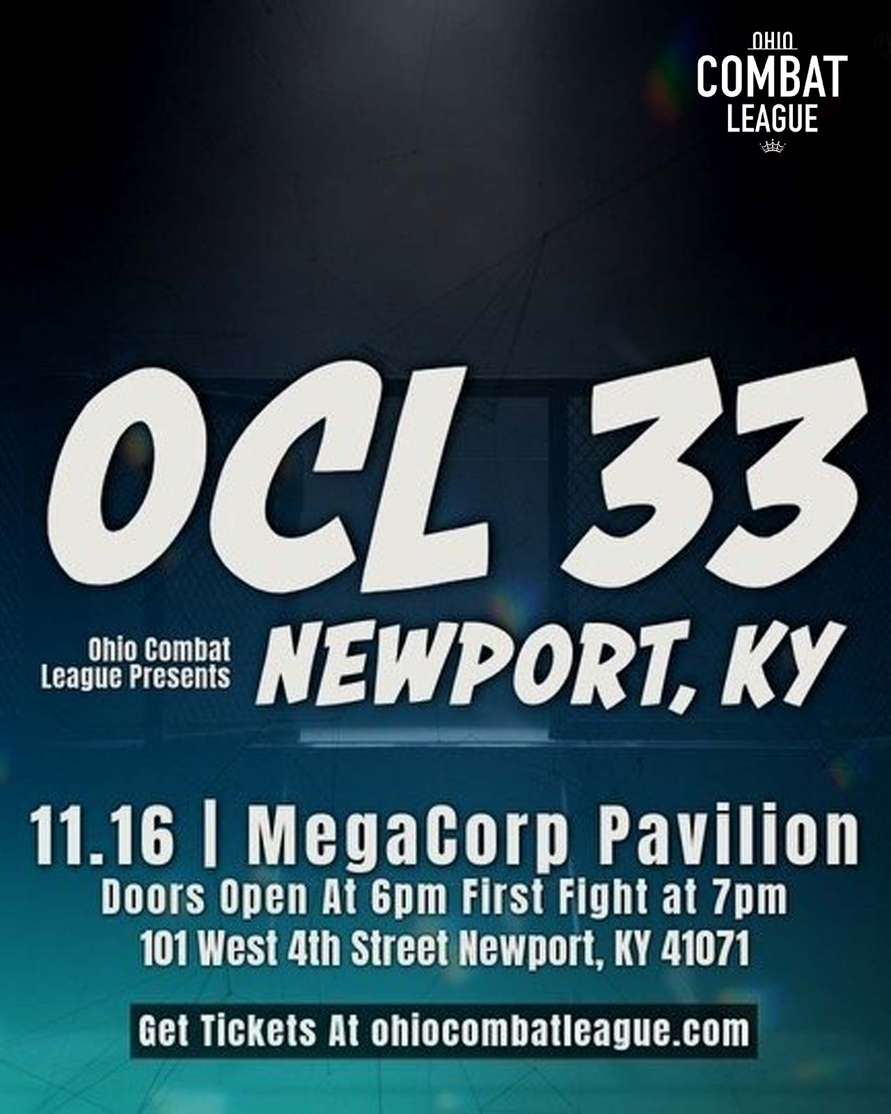 Watch Ohio Combat League 33 on Combat Sports Now