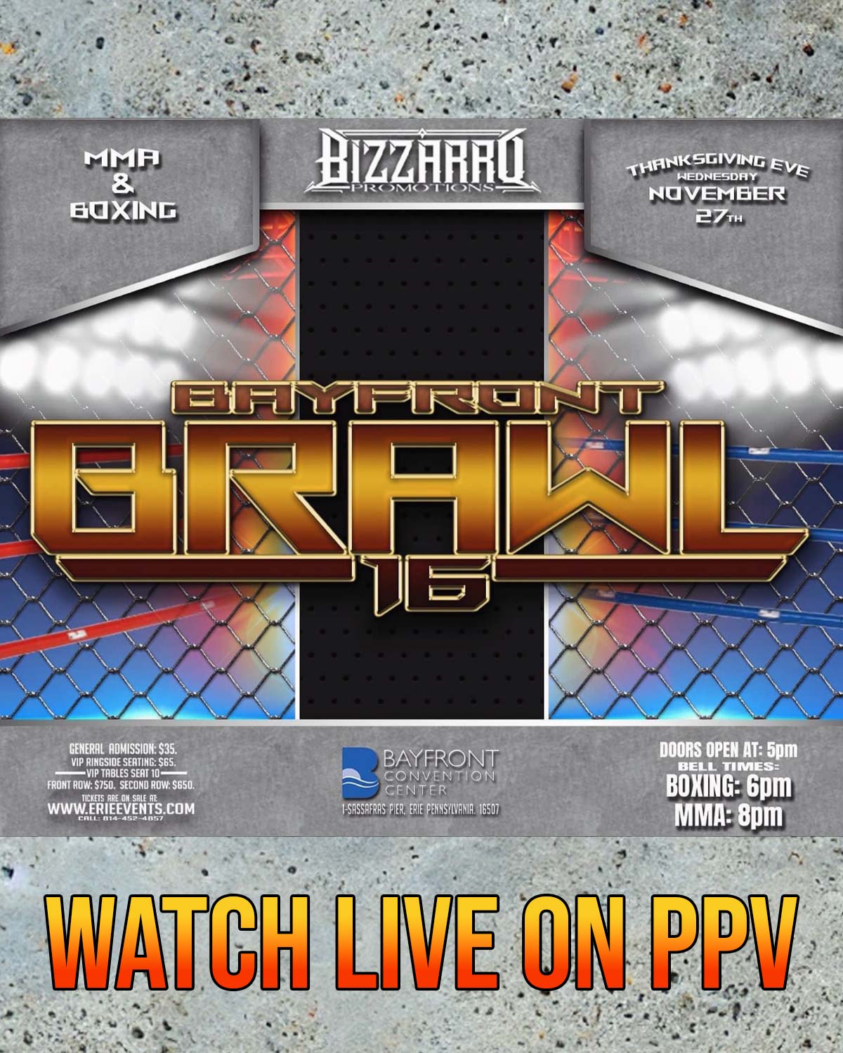 Bayfront Brawl 16 Live on Combat Sports Now