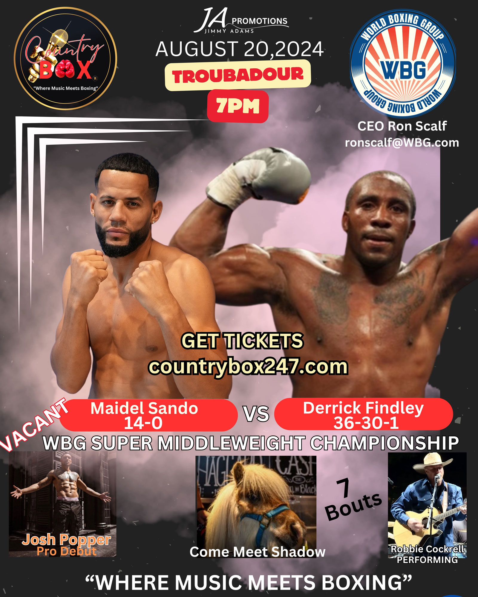 Watch Country Box Aug 20 2024 on Combat Sports Now