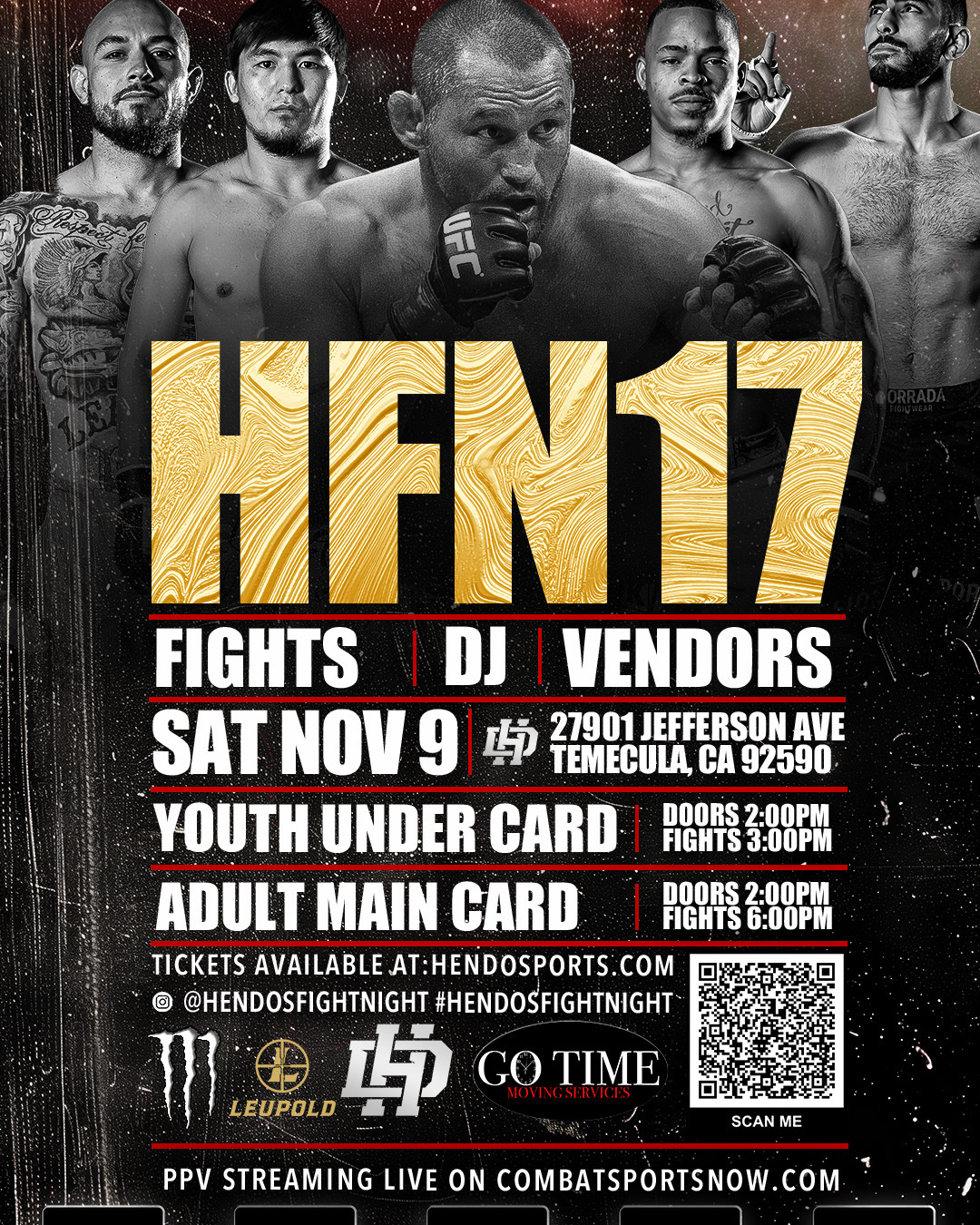 Watch Hendos Fight Night 17 on Combat Sports Now